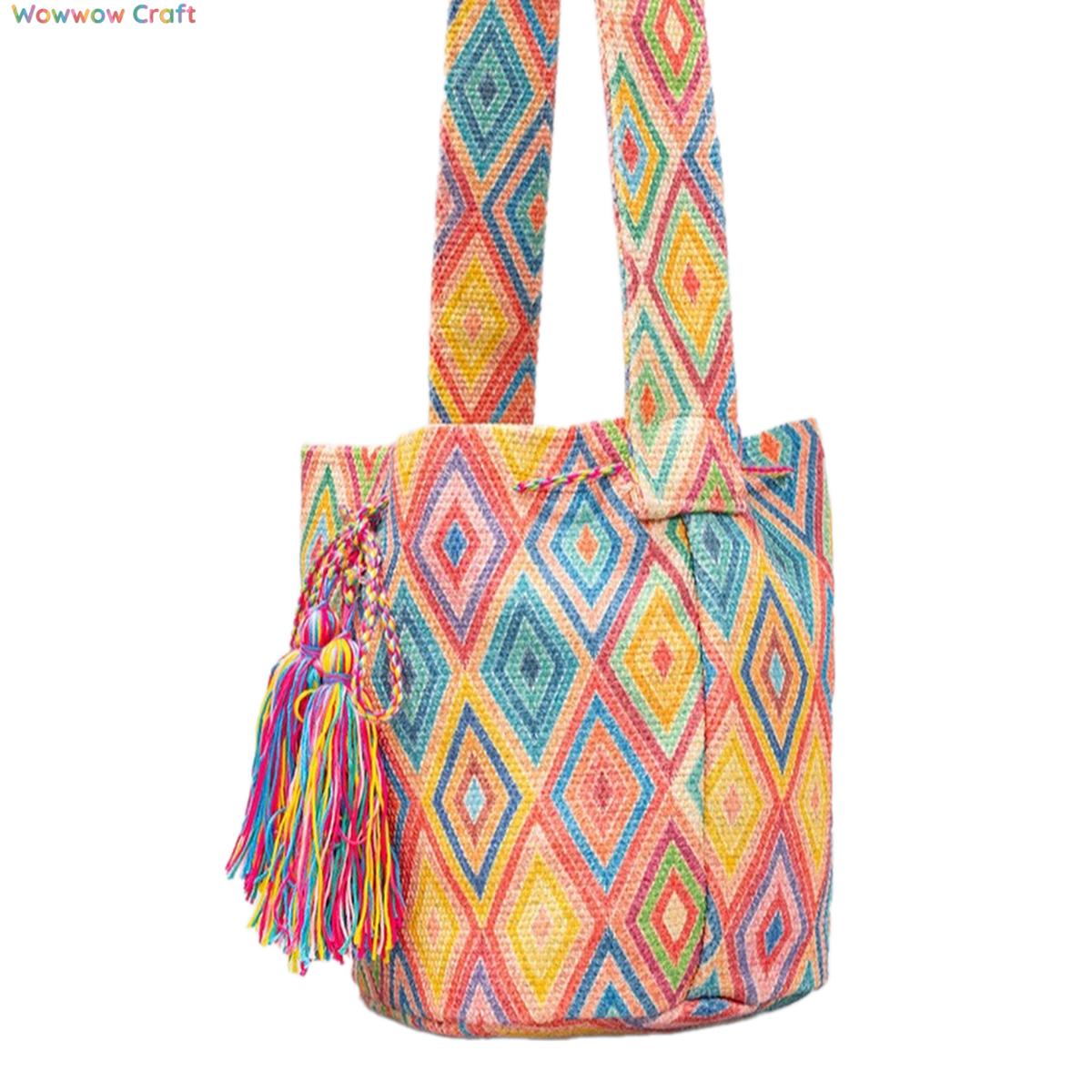 Shoulder Bags,Totes,Crossbodies,Bohemian Bucket Shape Crossbody Bag - Nylon Shoulder Bag